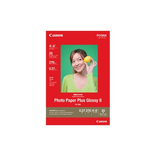 [CANON] Plus Glossy II 광택지 PP-208, 4 x 6, 20매